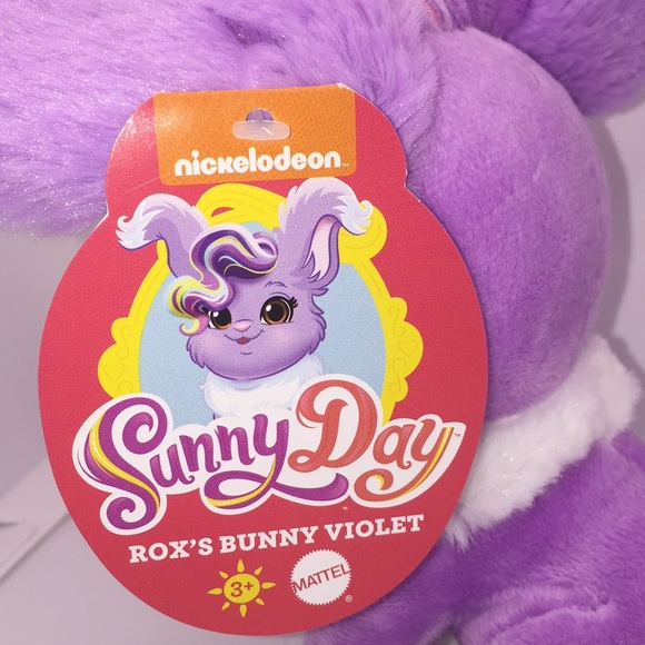 Sunny Day Rox’s Bunny Violet Plush Stuffed Rabbit Nickelodeon Fisher Price - Picture 5 of 9